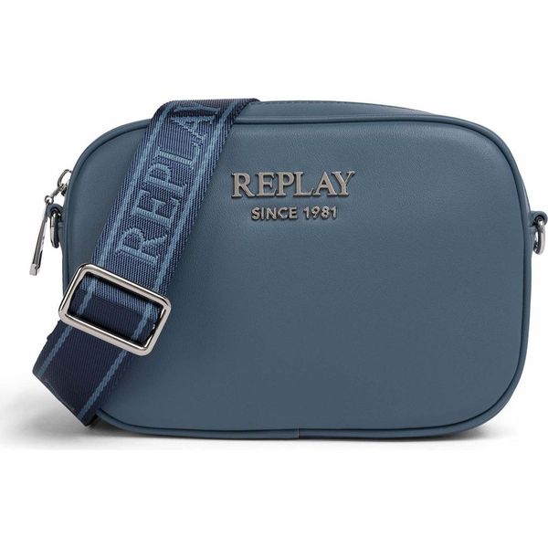 Replay Borsa A Tracolla Crossbody Bag Majolica Blue Grigio Cadetto-image