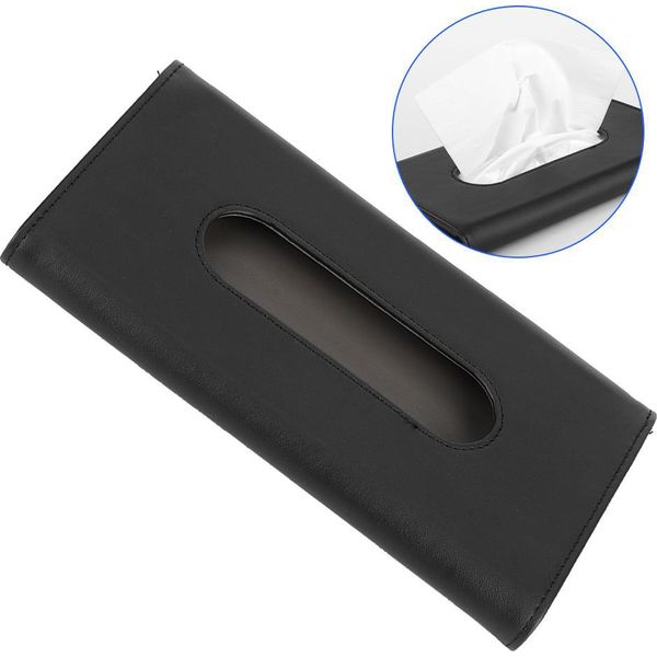 Portable Powder Car Sun Visor Tissue Box Dispenser Napkin Towel Holder Per I Camion Suv-image