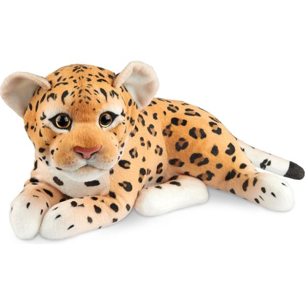 Brubaker Leopardo - Peluche Di 30 Cm - Peluche Per Bambini - Peluche Per Grandi Gatti Sdraiati - Peluche Per Bambini, Marrone-image