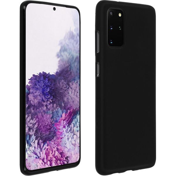 Avizar, Custodia In Gel, Cover Posteriore Per Samsung Galaxy S20 Plus, Custodia Smerigliata, Nero-image