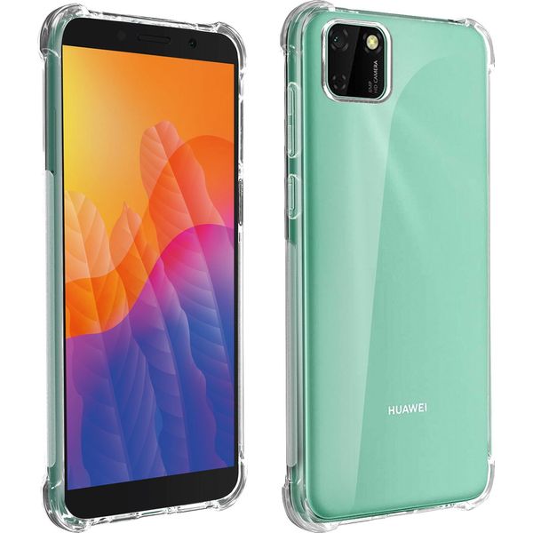 Akashi, Akashi Huawei Y5P Custodia In Silicone, Antiurto, Trasparente-image