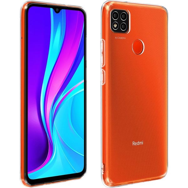 Avizar, Custodia In Gel, Cover Posteriore Per Xiaomi Redmi 9C / 10A, Trasparente-image