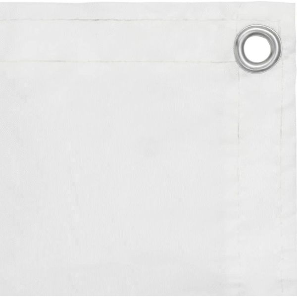 Vidaxl Schermo Privacy Per Balcone Bianco 75X400 Cm Tessuto Oxford-image