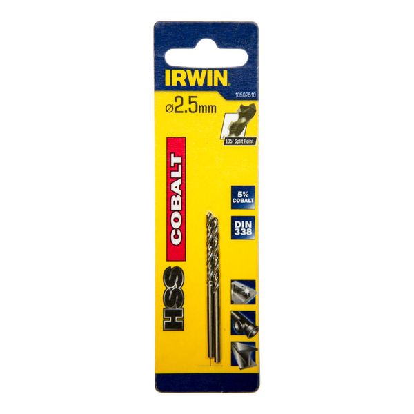 Irwin Metallbohrer Hss-Co 2,5X57X30Mm ; Irwin Tools (10502510)-image