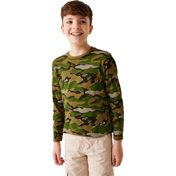 Regatta - Maglietta "Wenbie Iii"" Per Bambini A Maniche Lunghe RG8054 (116) (Verde Nefrite)"-image