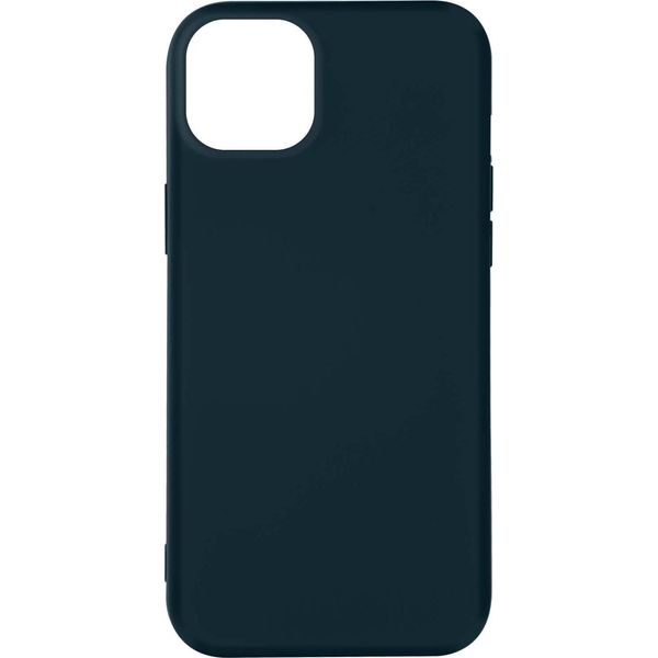 Custodia Semirigida In Silicone Per Apple Iphone 14 Plus, Soft Touch - Blu Notte-image