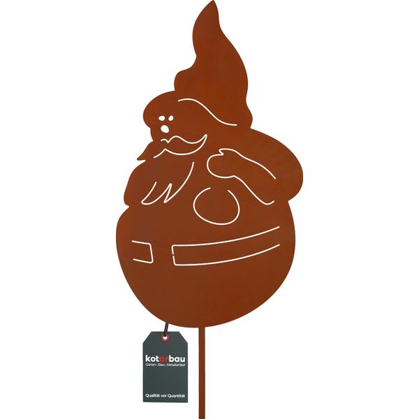 Kotarbau® Decorazione Da Giardino Figure Ruggine 70Cm Babbo Natale Decorazione Giardino Ecorost Spina Da Giardino Figure Da Giardino Natalizie & Statue Da Giardino Spina Ruggine Decorazione Da Giardino Per Esterni Acciaio Inox-image