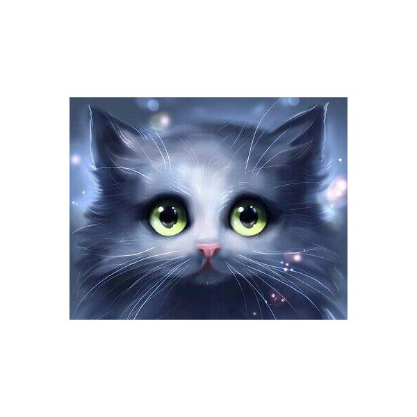 Norimpex Gatto A Mosaico Diamantato 30X40 Cm 1006982-image