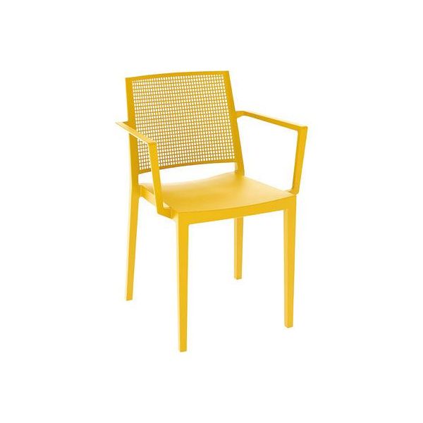 Poltrona Da Giardino Grid Armchair Giallo Senape-image