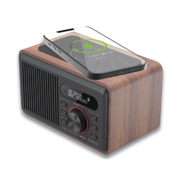 RáDio Carneo W100 Dab+, Fm, Bt, Ricarica Wireless, Legno-image