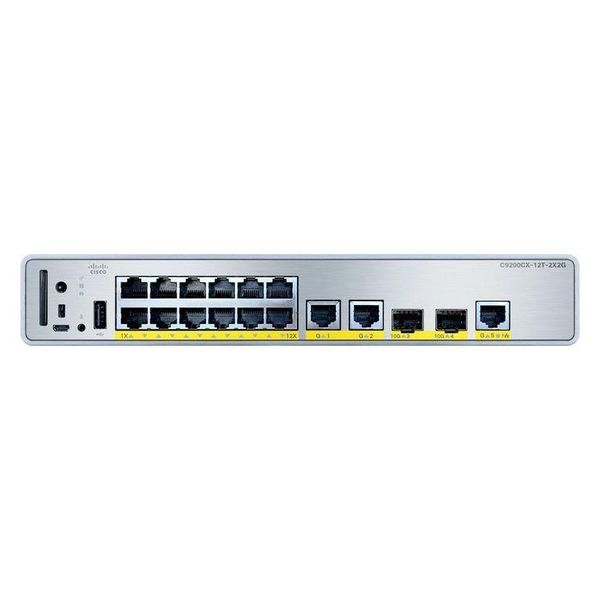 Cisco C9200CX-12T-2X2G-E - Gestito - Gigabit Ethernet (10/100/1000) - Power Over Ethernet (Poe) - Montaggio Su Rack-image