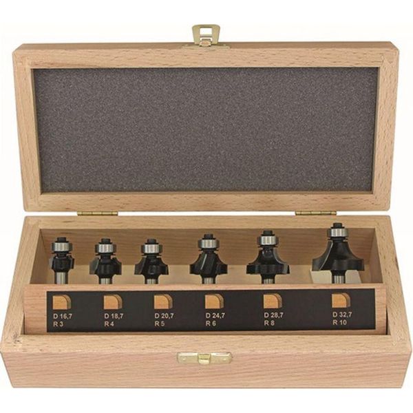 Fisch Set Di Frese Per Arrotondare 973CT06A03 Gambo In Metallo Duro Ø 8 Mm 6 Pezzi - 973CT06A03-image