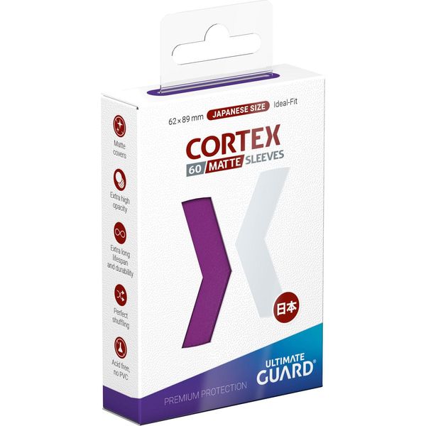 RęKawy Ultimate Guard Cortex Matte (60) Do Kart - JapońSki Rozmiar - Fioletowe-image