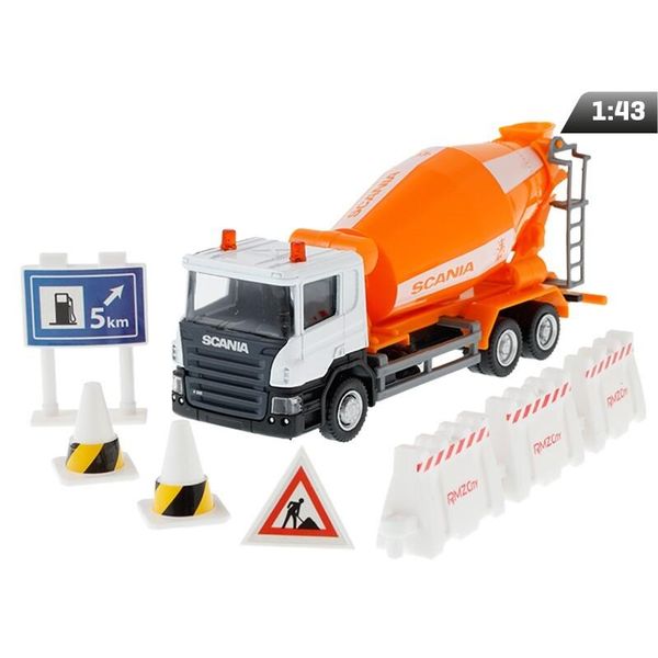 Modello 1:64, Rmz City Scania - Betoniera + Accessori-image