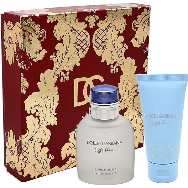 Dolce & Gabbana Light Blue Pour Homme Giftset Edt Spray 75Ml/Crema Corpo Donna 50Ml 125 Ml-image