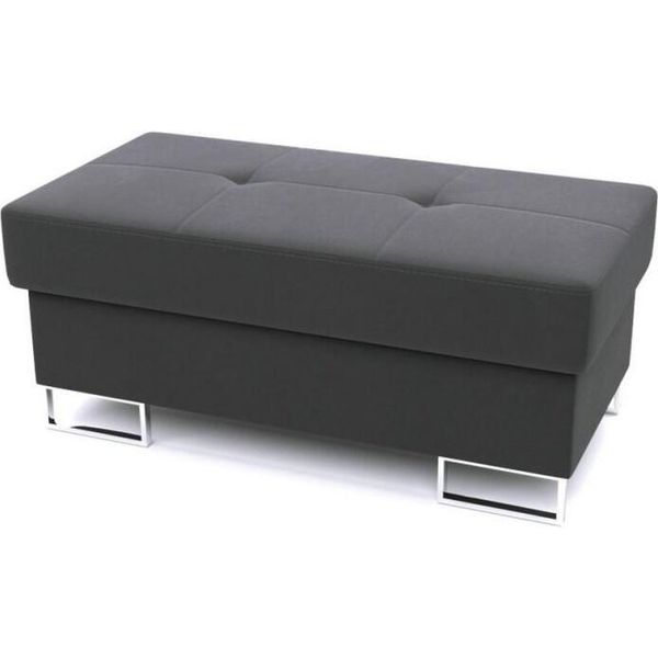 Pouf Con Spazio Di Archiviazione Wilfred - Grigio 3-image
