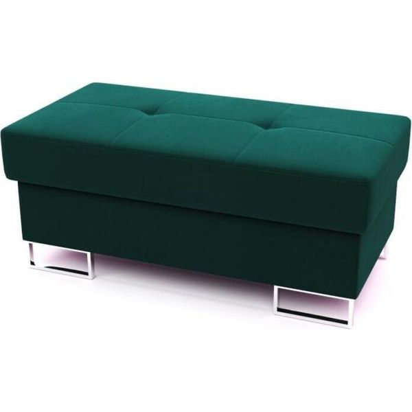 Pouf Con Spazio Di Archiviazione Wilfred - Verde 1-image