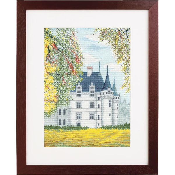 Kit Per Ricamo A Punto Croce Olympus "Azay Le Rideau"", Schema Contato, 32,5X23,4Cm"-image