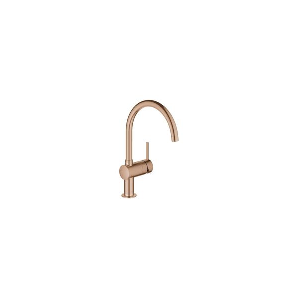 Grohe SpüLtisch-Einhebelmischer Minta Warm Ss Geb., Schwenkb. Rohrausl, C-Ausl (32917DL0)-image