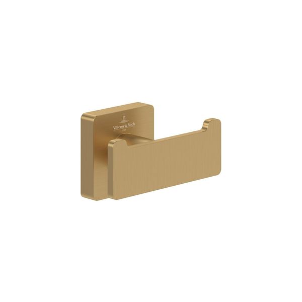 V&B Dop.-Handtuchhalter Elements Striking Brushed Gold, 80X44X45Mm ; Villeroy & Boch (TVA15201200076)-image