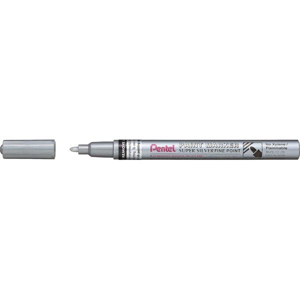 Pennarello Pentel Paint Marker MSP10, Argento-image