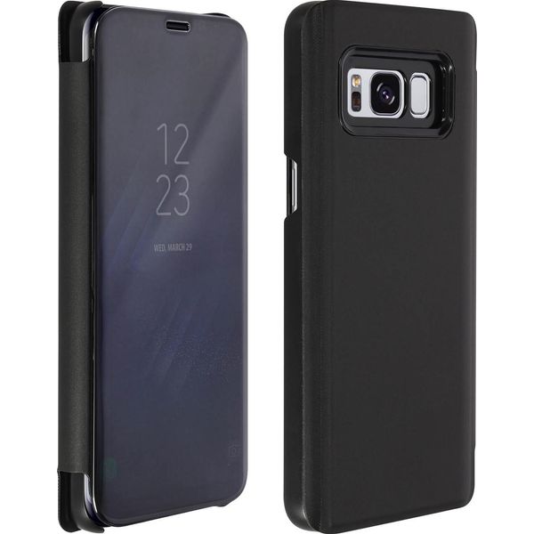 Custodia Protettiva Clear View Nera Per Samsung Galaxy S8-image