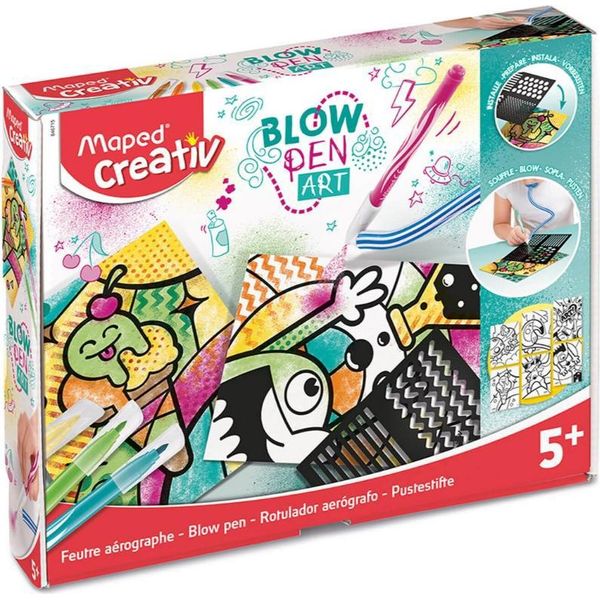 Maped 846715 Set Di Penne A Soffio Creative Maped Blow Pen "Pop'art"", 15 Pezzi"-image