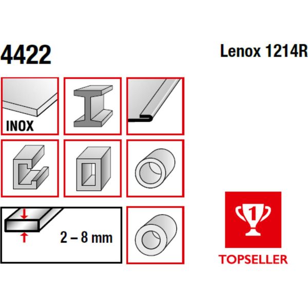 Lama Bimetallica Mps Fresata E Regolata Lunghezza Totale 300/Lunghezza Denti 280 Mm, Passo Denti 1,8 Mm : 1,8 Mm : 300 Mm Lunghezza Totale: 300 Mm Passo Denti: 1,8 Mm-image