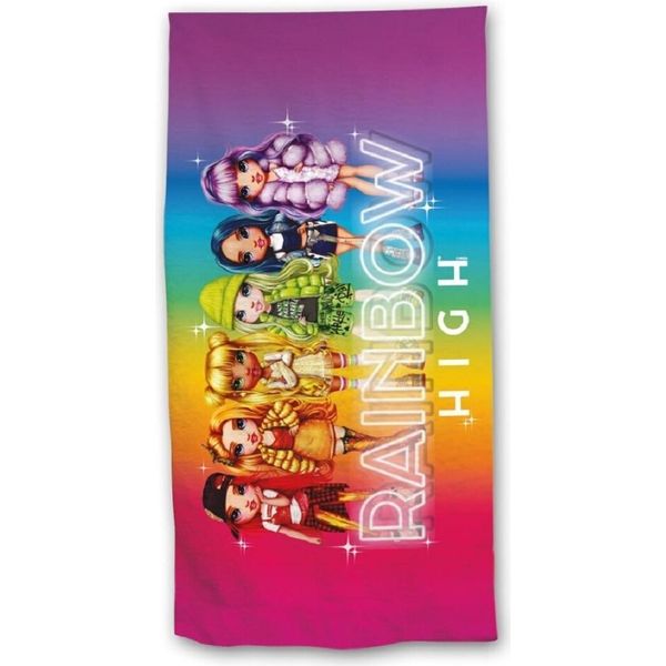 Telo Da Spiaggia Rainbow High - 70X140 Cm, 100% Poliestere Per Una Giornata Perfetta In Spiaggia-image