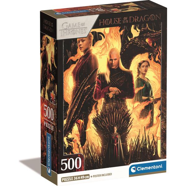 Clementoni Puzzle The House Of The Dragon 500 ElementóW - Oficjalny Produkt-image