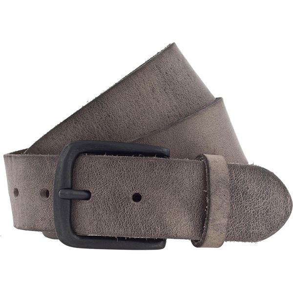 Vanzetti Pelle Cintura Denim Love 40Mm Full Leather Belt W110 Grey Grigio-image