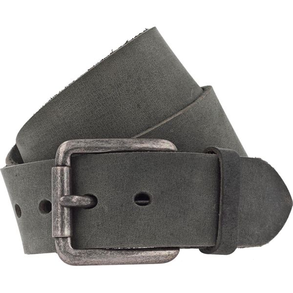 Vanzetti Pelle Cintura Denim Love 45Mm Leather Belt W90 Black Nero-image