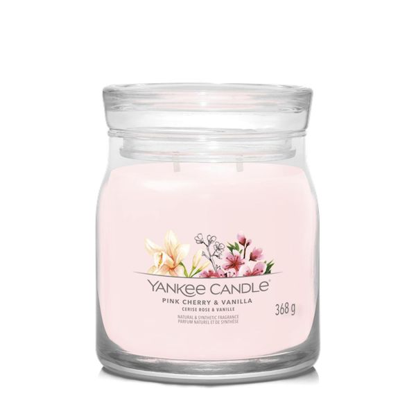 Yankee Candle - Candela Signature Pink Cherry & Vanilla 368,0G-image