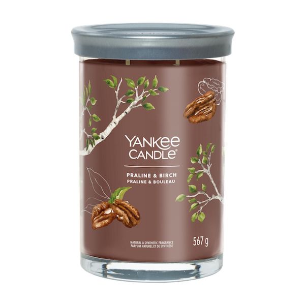 Yankee Candle - Candela Tumbler Signature Praline & Birch - Candela Profumata 567,0G-image