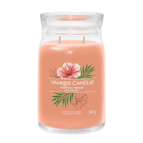 Yankee Candle - Candela Firmata Tropical Breeze - Candela Profumata 567,0G-image