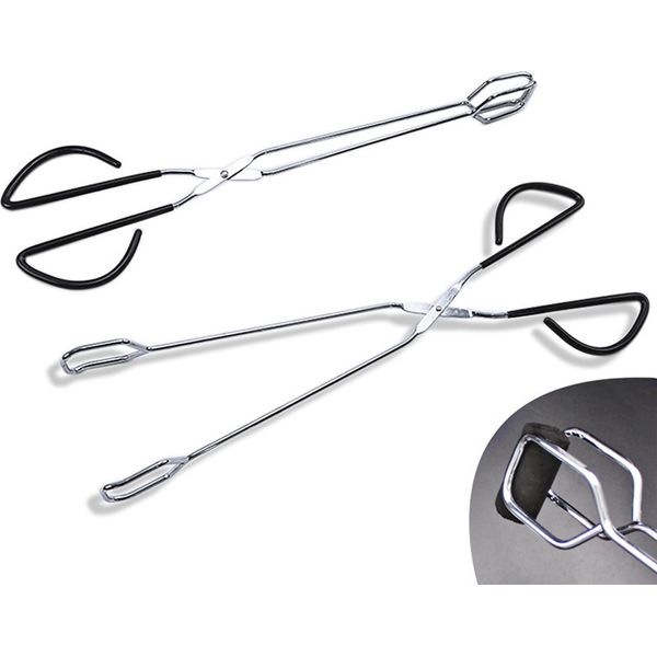 Set Di 2 Pinze Lunghe Per Bbq | Pinze Per Barbecue 30 Cm - Pinze Universali Da Cucina | Pinze Multiuso Per Bbq | Pinze Per Carne Robuste E Resistenti Al Calore | Pinze Per Salsicce | Pinze Da Portata Antiscivolo | Pinze Da Gourmet | Pinze Per Pasticceria-image
