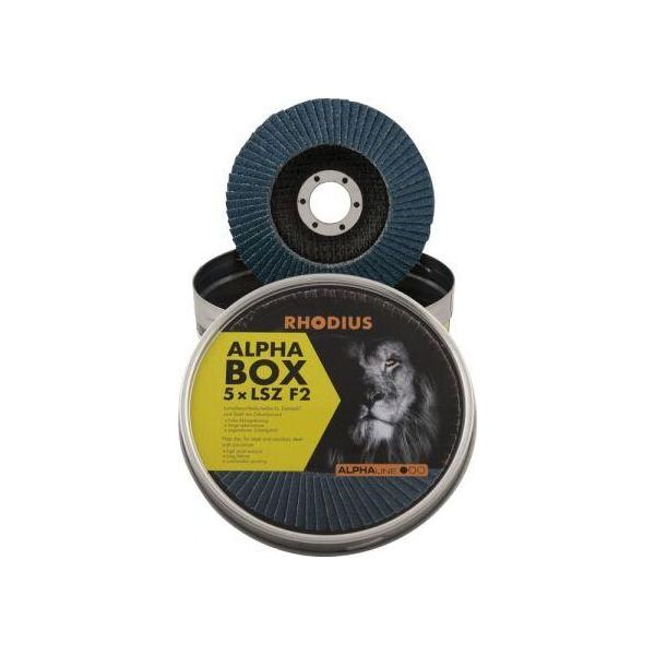 Disco Abrasivo Rhodius Lsz F2 Box 115X22,23Mm Grana 40 Acciaio Inox Alphaline - 208530-image