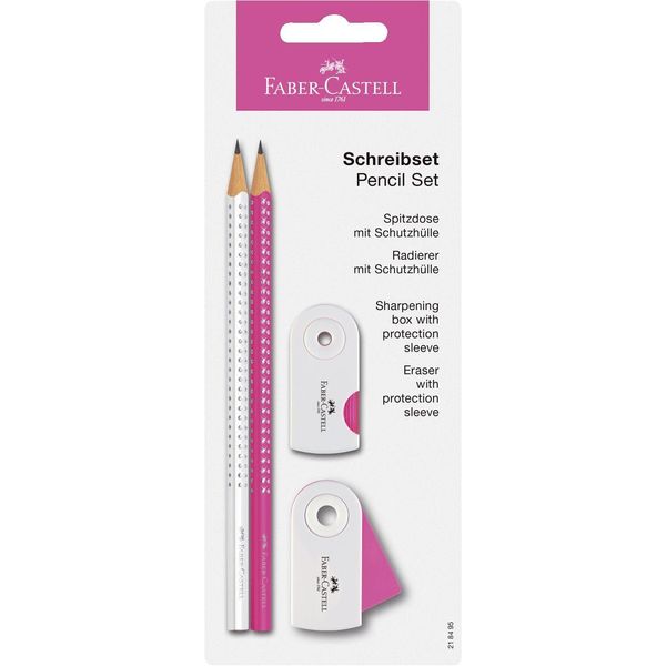 Faber Castell Fc-218495 Set Da Scrittura Faber-Castell Sparkle Bianco/Rosa-image