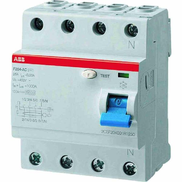 Abb Fi-Schalter F204 A-63/0,03L N Links F204A-63/0,03L (2CSF204123R1630)-image