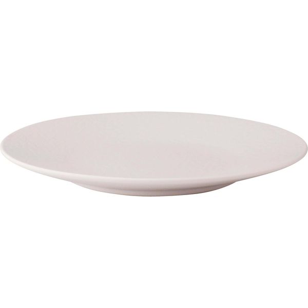 4 X Teller Flach Speiseteller Keramik, Weiß, Ø 21 Cm, HöHe: 1,5 Cm-image