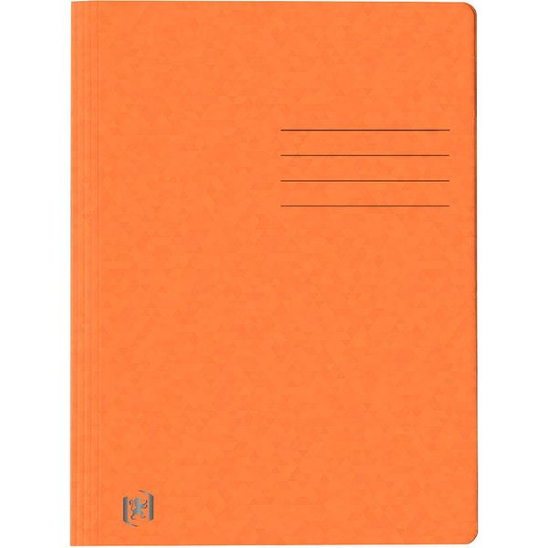 Oxford 400116210 Top File+ Raccoglitore A Fogli Mobili - A4, Cartone 390G/Mq, Pinzatura Commerciale E Ufficiale, Arancione-image