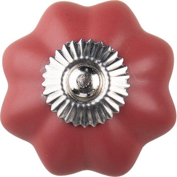 Pomello Per Porta Clayre & Eef Ø 4 Cm In Ceramica Rossa-image