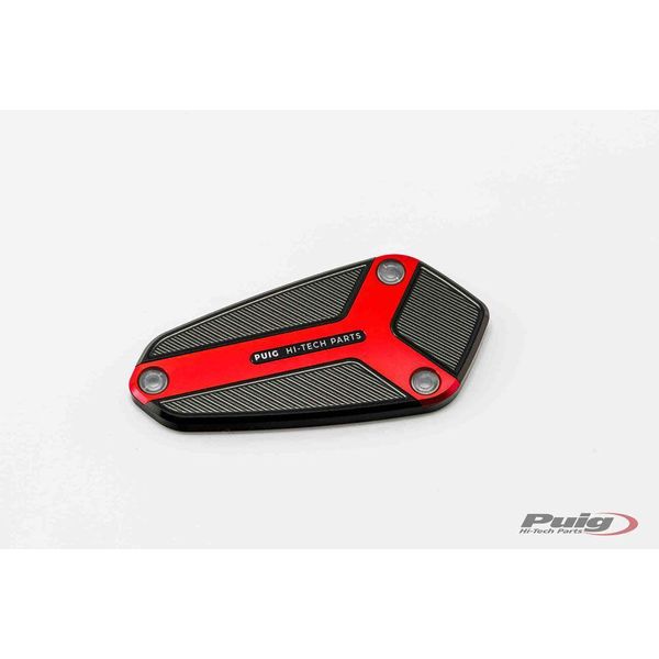 Puig 9277R Tappo Serbatoio Liquido Freno Anteriore Per Kawasaki Z1000 Rosso-image