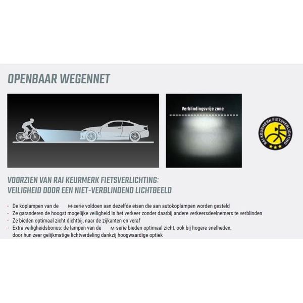 Vdo 4009 Eco Light M90 Set Luce Anteriore Con Luce Posteriore Luce Per Bicicletta Luce Per Bicicletta Luce Per Freni-image