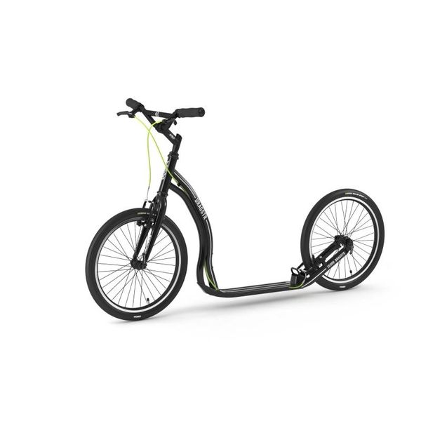 Yedoo Dragstr Sport Alloy Scooter - Per Adulti E Ragazzi, Fino A 150 Kg, Con Pneumatici 20/20 E Manubrio Regolabile Nero-image