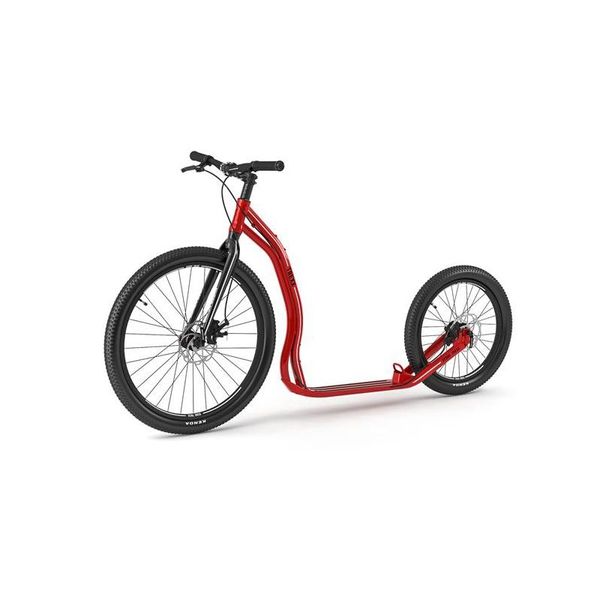 Yedoo Trexx Disc Scooter In Lega / Scooter Per Cani - Per Adulti E Ragazzi, Fino A 150 Kg, Con Pneumatici 26/20, Freni A Disco E Manubrio Regolabile Rosso-image
