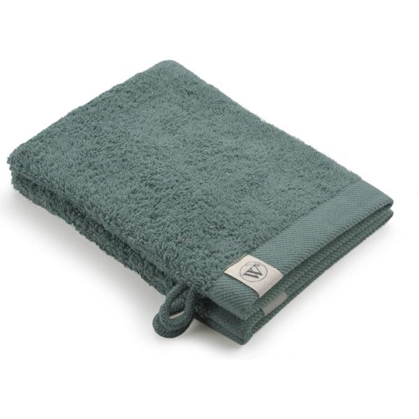 Walra Guanto Di Lavaggio Remade Cotone Verde Scuro - 2X 16X21 Cm-image