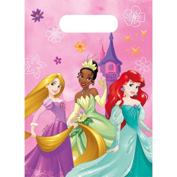 Procos - Party Loot Bags Disney Princess Live Your Story Sacchetti Regalo Dolci, 6 Pezzi, 94070-image