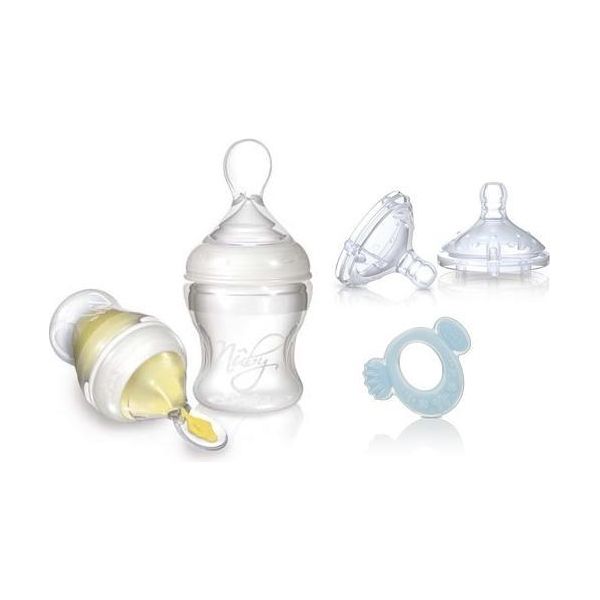 Nuby Set Per L'alimentazione Infafeeder + Succhietti Per Biberon + Teether-image