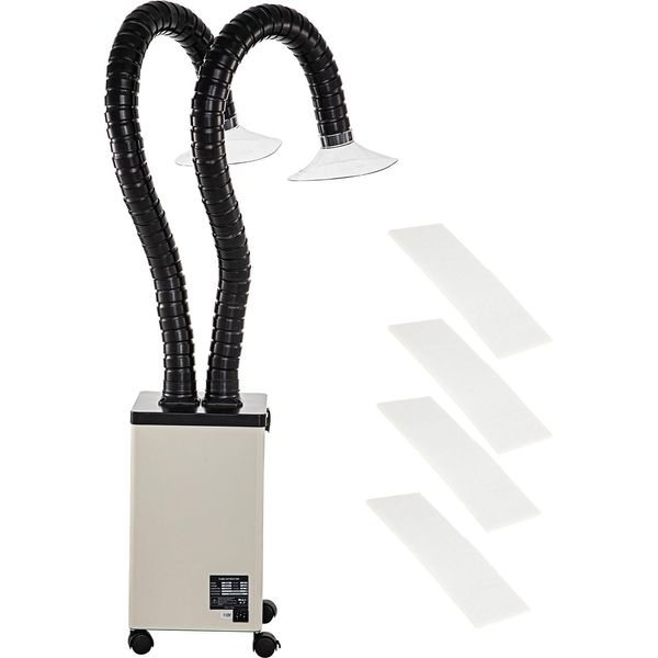 Succebuy Aspiratore Di Fumi Di Saldatura - 150 W, Assorbitore Di Fumi Da 106 Cfm, Filtro A 3 Stadi, 3 Velocità Con Tubo Per Saldatura, Incisione Laser E Saldatura Fai Da Te-image